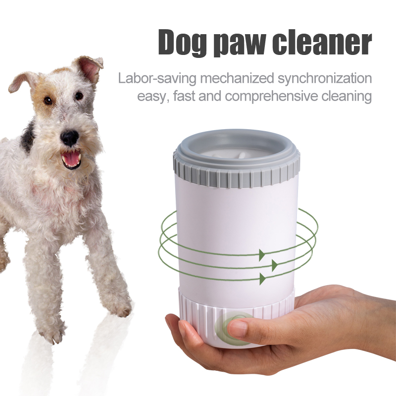 Tragbare Hundefußwaschpfoten Reiniger für kleine und mittelgroße Hunde mit weichen Silikonborsten